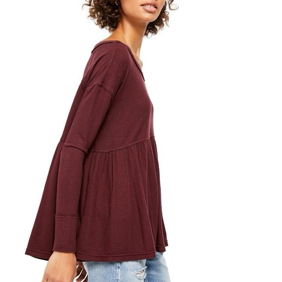 Free People Women’s Forever Your Girl Flowy Tunic Long Sleeve Top Size XS - Picture 2 of 11